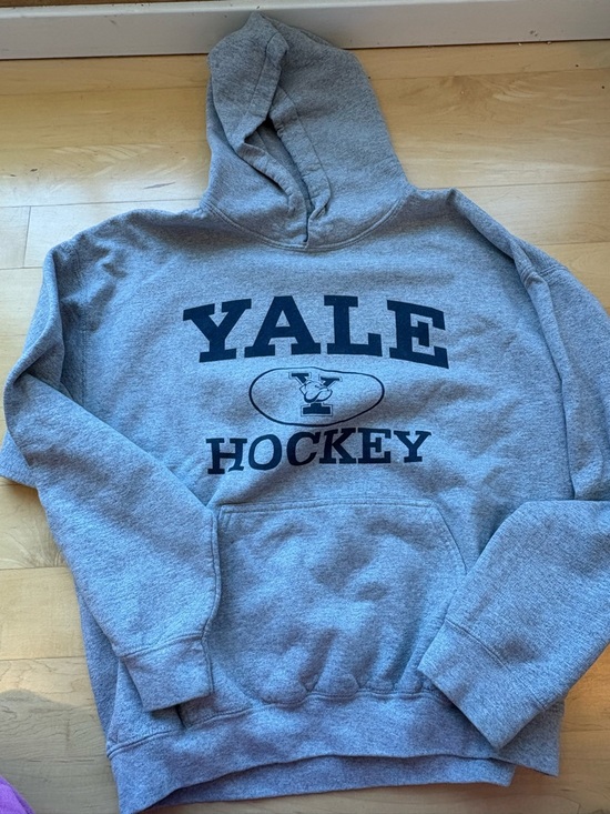Tops - Yale Hockey Gray Hooded Sweatshirt